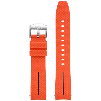 Silicone Quick-Release Woven Texture Watch Strap for Swatch Omega, Compatible with Snoopy 1995 Edition