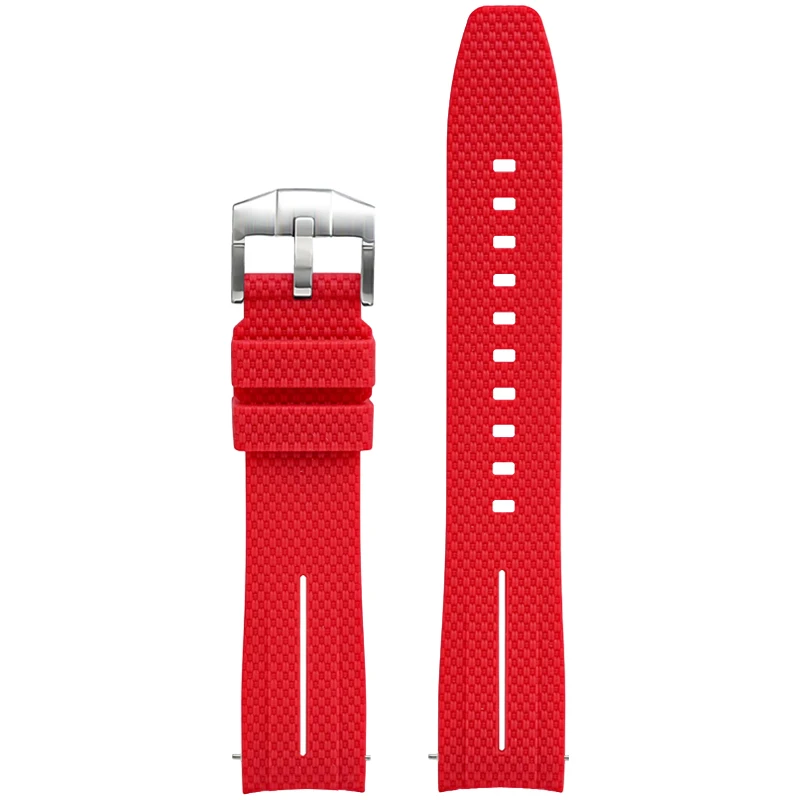 Silicone Quick-Release Woven Texture Watch Strap for Swatch Omega, Compatible with Snoopy 1995 Edition