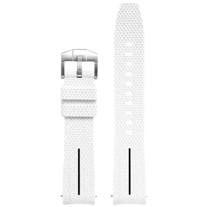 Silicone Quick-Release Woven Texture Watch Strap for Swatch Omega, Compatible with Snoopy 1995 Edition