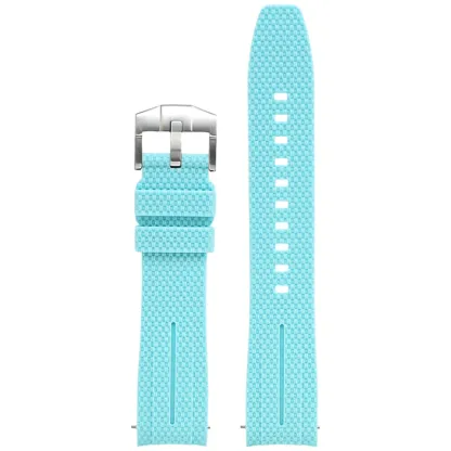 Silicone Quick-Release Woven Texture Watch Strap for Swatch Omega, Compatible with Snoopy 1995 Edition