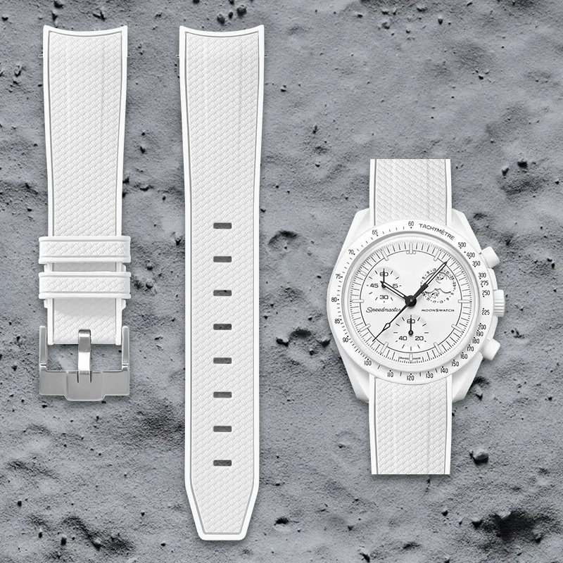 Swatch Omega Collaboration Watch with Quick Release Strap, 1995 Snoopy on the Moon Edition