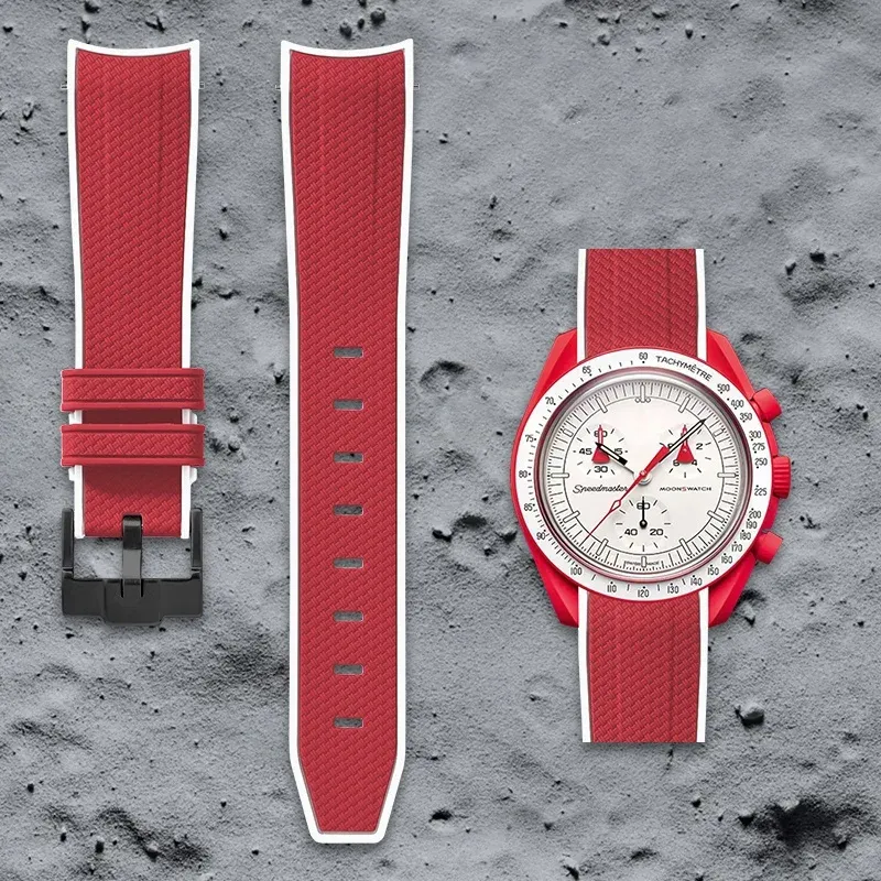 Swatch Omega Collaboration Watch with Quick Release Strap, 1995 Snoopy on the Moon Edition