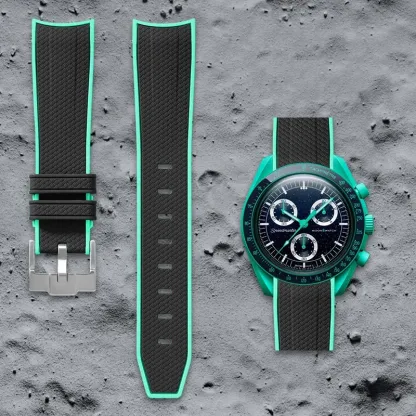 Swatch Omega Collaboration Watch with Quick Release Strap, 1995 Snoopy on the Moon Edition