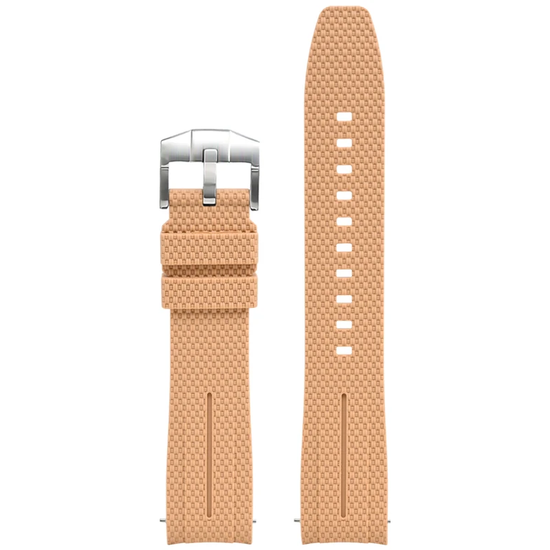 Silicone Quick-Release Woven Texture Watch Strap for Swatch Omega, Compatible with Snoopy 1995 Edition