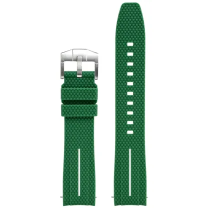 Silicone Quick-Release Woven Texture Watch Strap for Swatch Omega, Compatible with Snoopy 1995 Edition