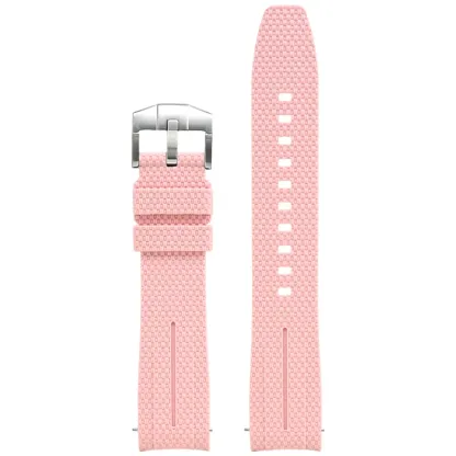 Silicone Quick-Release Woven Texture Watch Strap for Swatch Omega, Compatible with Snoopy 1995 Edition