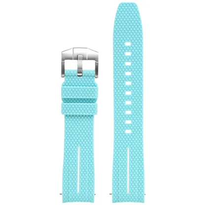 Silicone Quick-Release Woven Texture Watch Strap for Swatch Omega, Compatible with Snoopy 1995 Edition