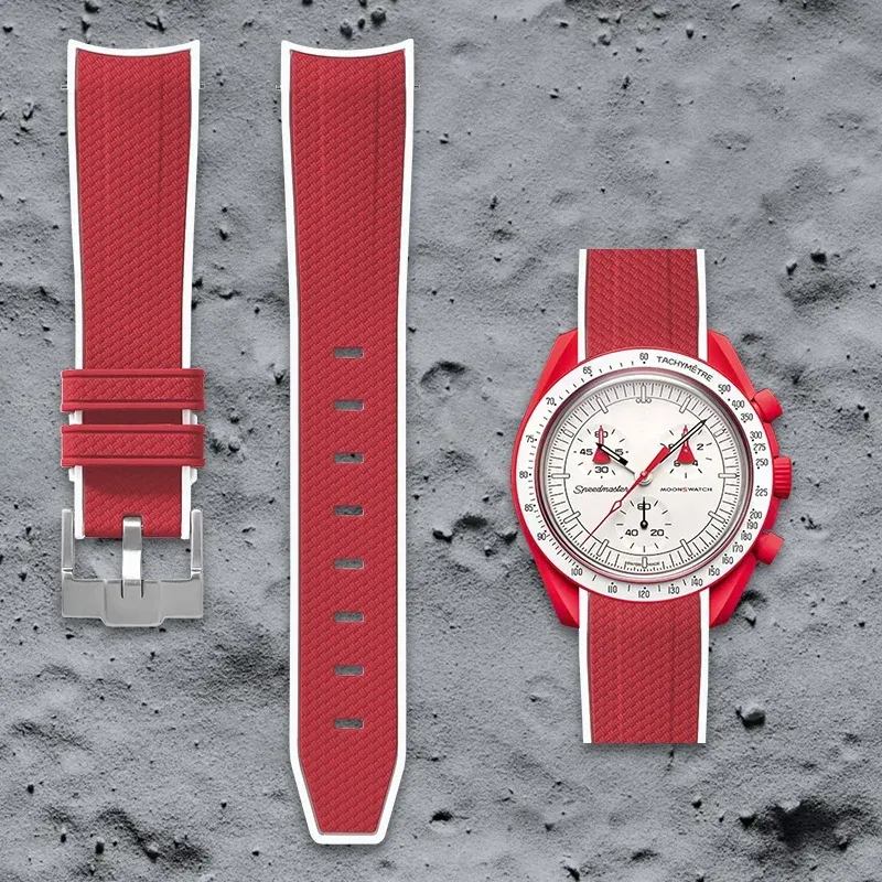 Swatch Omega Collaboration Watch with Quick Release Strap, 1995 Snoopy on the Moon Edition