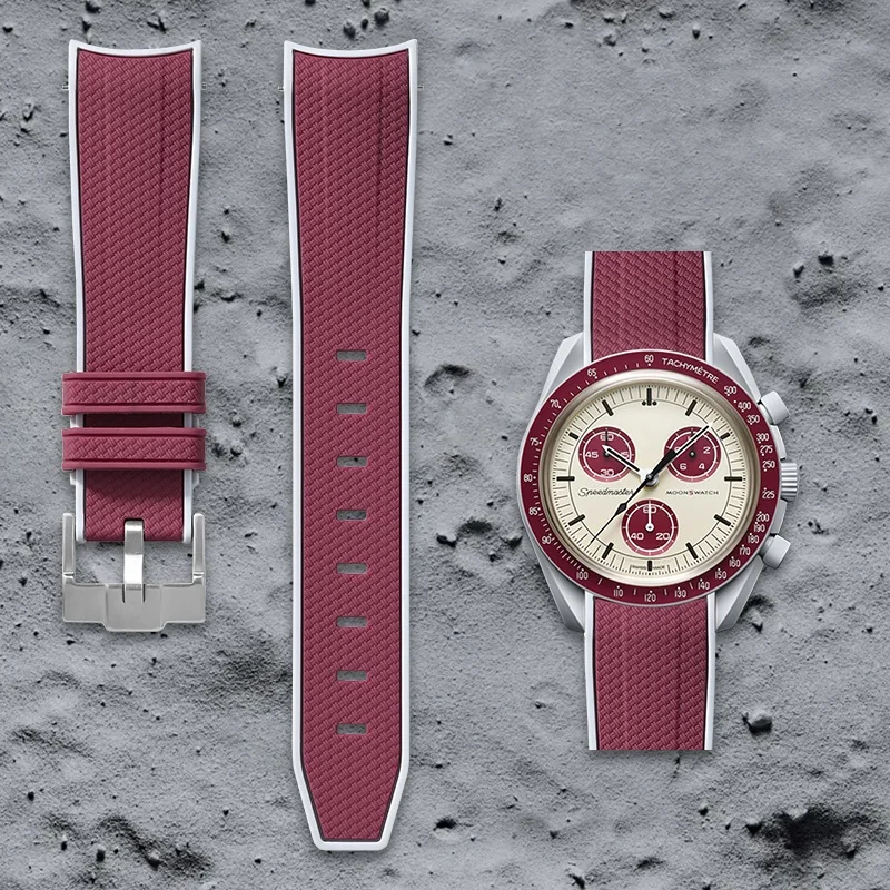 Swatch Omega Collaboration Watch with Quick Release Strap, 1995 Snoopy on the Moon Edition