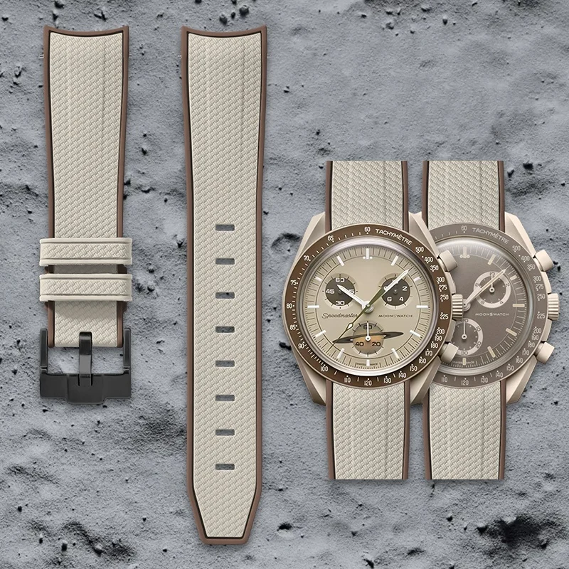 Swatch Omega Collaboration Watch with Quick Release Strap, 1995 Snoopy on the Moon Edition