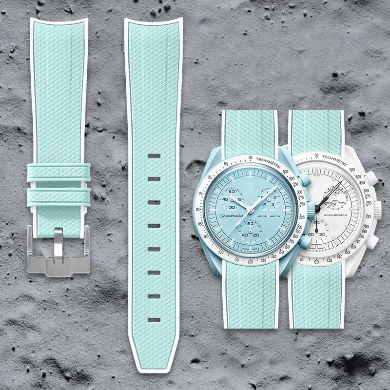 Swatch Omega Collaboration Watch with Quick Release Strap, 1995 Snoopy on the Moon Edition