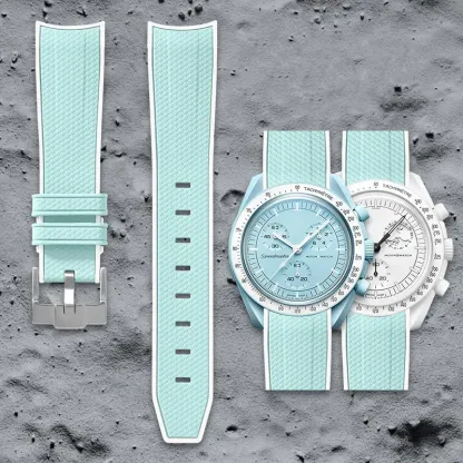 Swatch Omega Collaboration Watch with Quick Release Strap, 1995 Snoopy on the Moon Edition