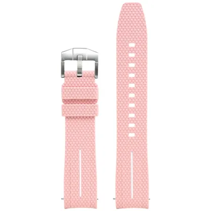 Silicone Quick-Release Woven Texture Watch Strap for Swatch Omega, Compatible with Snoopy 1995 Edition