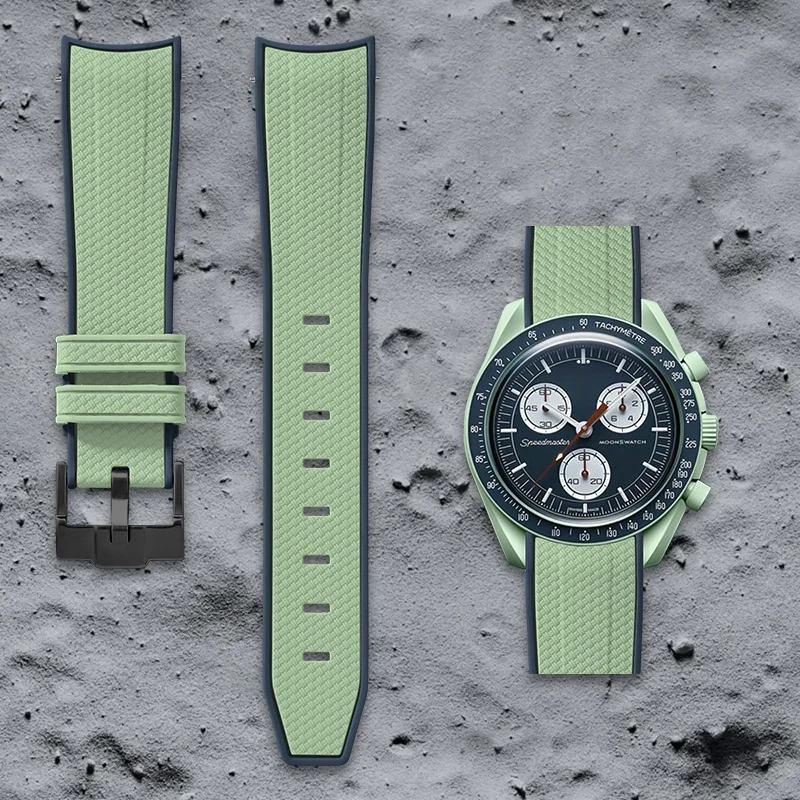 Swatch Omega Collaboration Watch with Quick Release Strap, 1995 Snoopy on the Moon Edition