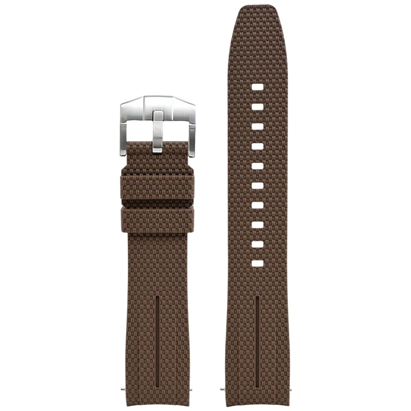 Silicone Quick-Release Woven Texture Watch Strap for Swatch Omega, Compatible with Snoopy 1995 Edition