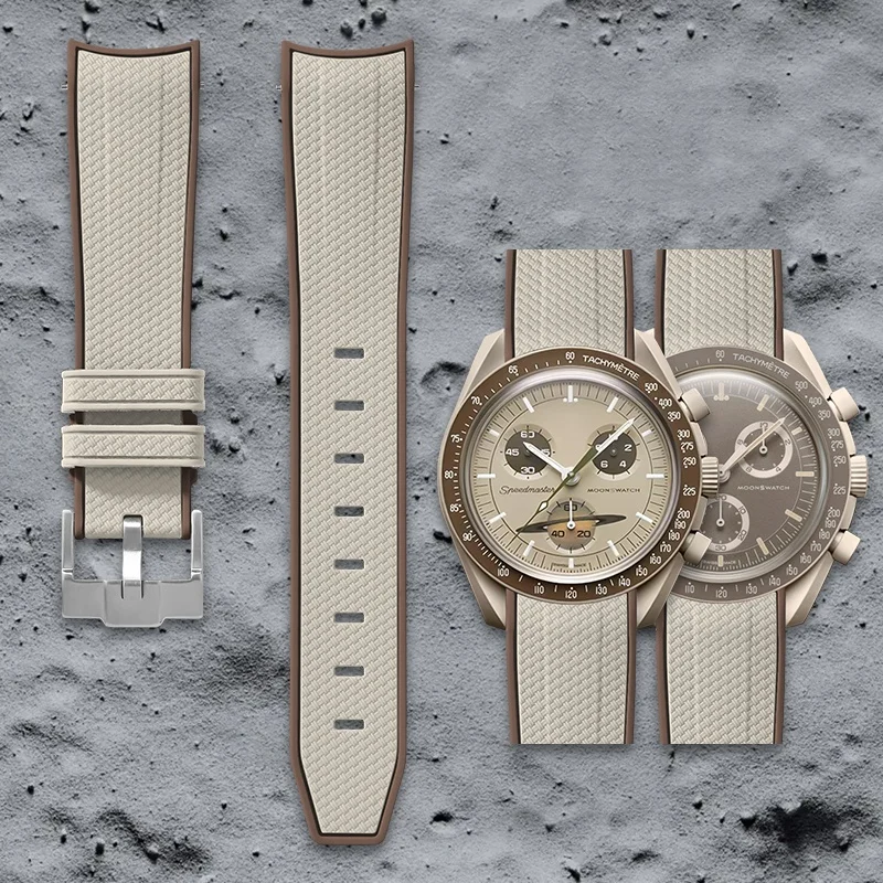 Swatch Omega Collaboration Watch with Quick Release Strap, 1995 Snoopy on the Moon Edition