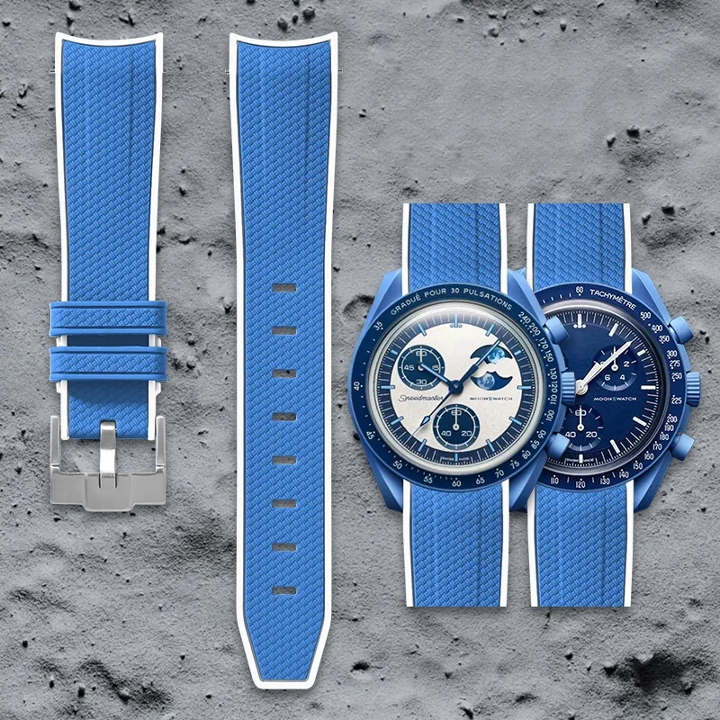Swatch Omega Collaboration Watch with Quick Release Strap, 1995 Snoopy on the Moon Edition
