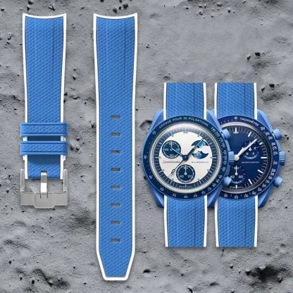 Swatch Omega Collaboration Watch with Quick Release Strap, 1995 Snoopy on the Moon Edition