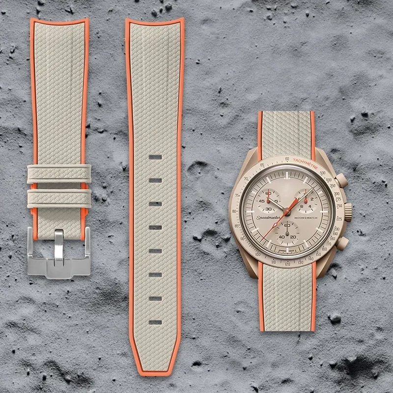Swatch Omega Collaboration Watch with Quick Release Strap, 1995 Snoopy on the Moon Edition