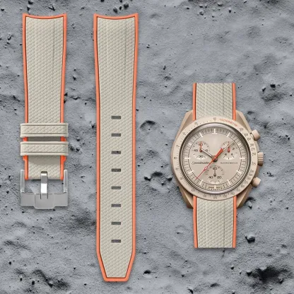 Swatch Omega Collaboration Watch with Quick Release Strap, 1995 Snoopy on the Moon Edition