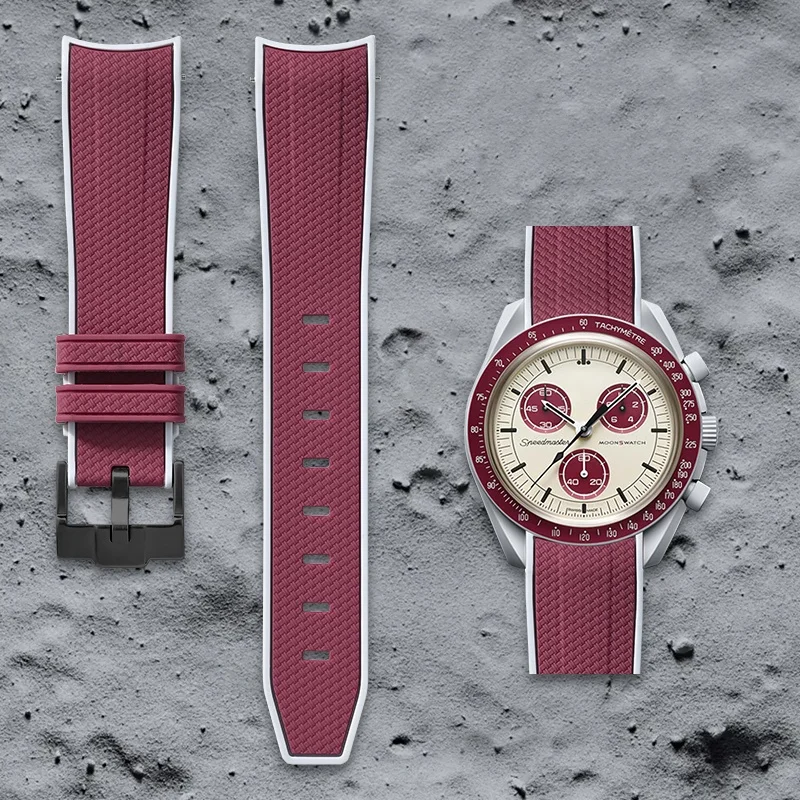 Swatch Omega Collaboration Watch with Quick Release Strap, 1995 Snoopy on the Moon Edition