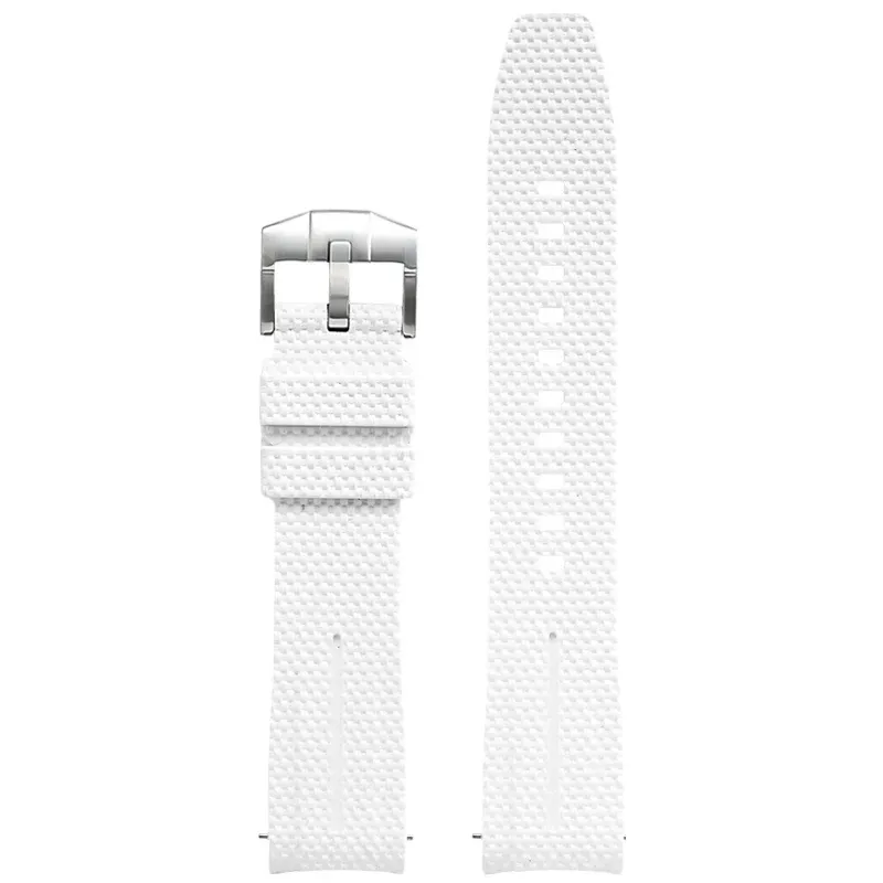 Silicone Quick-Release Woven Texture Watch Strap for Swatch Omega, Compatible with Snoopy 1995 Edition