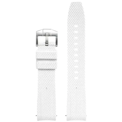 Silicone Quick-Release Woven Texture Watch Strap for Swatch Omega, Compatible with Snoopy 1995 Edition
