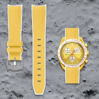 Swatch Omega Collaboration Watch with Quick Release Strap, 1995 Snoopy on the Moon Edition