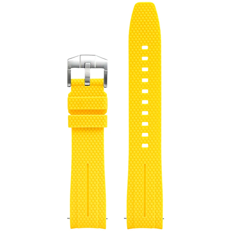 Silicone Quick-Release Woven Texture Watch Strap for Swatch Omega, Compatible with Snoopy 1995 Edition