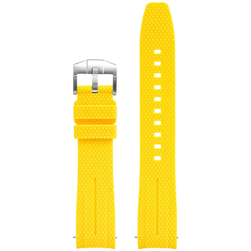Silicone Quick-Release Woven Texture Watch Strap for Swatch Omega, Compatible with Snoopy 1995 Edition