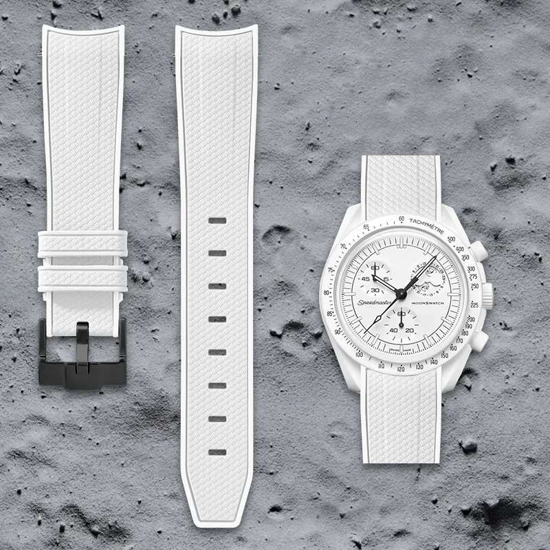 Swatch Omega Collaboration Watch with Quick Release Strap, 1995 Snoopy on the Moon Edition