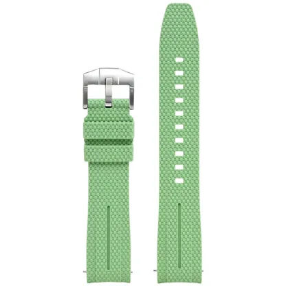 Silicone Quick-Release Woven Texture Watch Strap for Swatch Omega, Compatible with Snoopy 1995 Edition