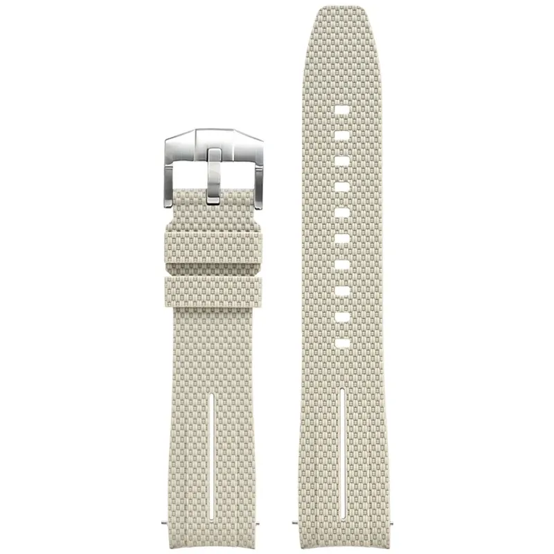 Silicone Quick-Release Woven Texture Watch Strap for Swatch Omega, Compatible with Snoopy 1995 Edition