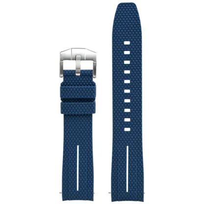 Silicone Quick-Release Woven Texture Watch Strap for Swatch Omega, Compatible with Snoopy 1995 Edition