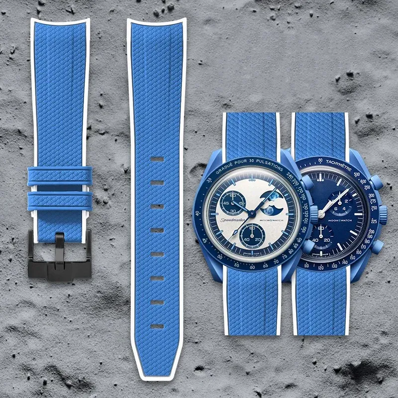 Swatch Omega Collaboration Watch with Quick Release Strap, 1995 Snoopy on the Moon Edition