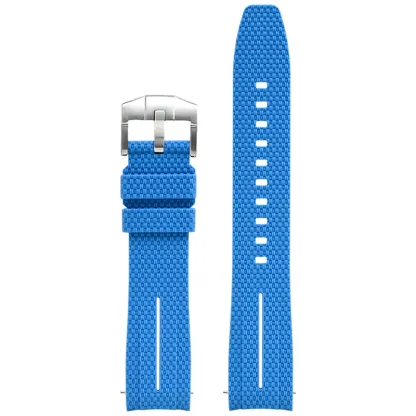 Silicone Quick-Release Woven Texture Watch Strap for Swatch Omega, Compatible with Snoopy 1995 Edition