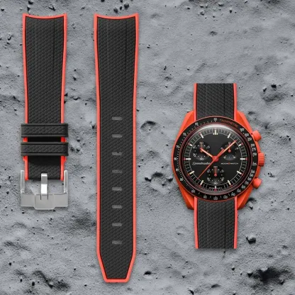 Swatch Omega Collaboration Watch with Quick Release Strap, 1995 Snoopy on the Moon Edition