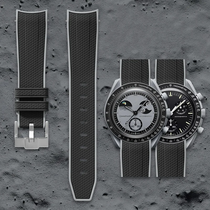 Swatch Omega Collaboration Watch with Quick Release Strap, 1995 Snoopy on the Moon Edition