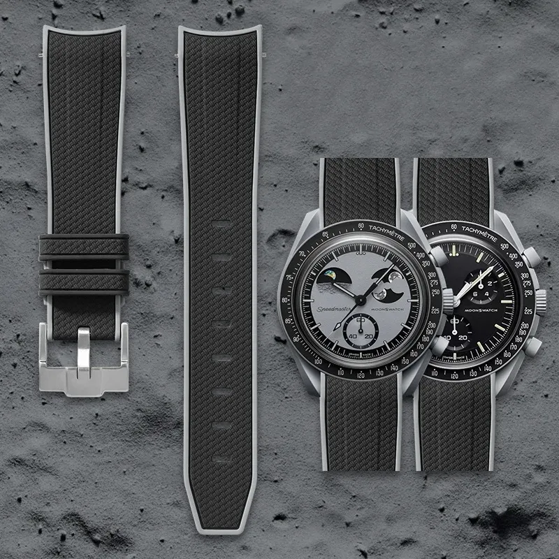 Swatch Omega Collaboration Watch with Quick Release Strap, 1995 Snoopy on the Moon Edition