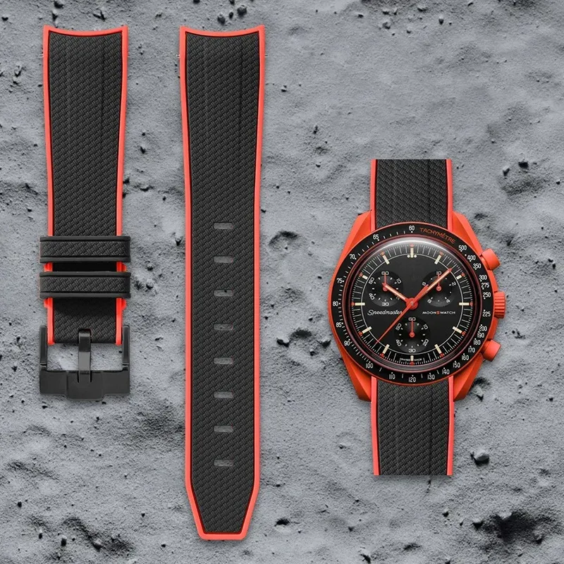 Swatch Omega Collaboration Watch with Quick Release Strap, 1995 Snoopy on the Moon Edition