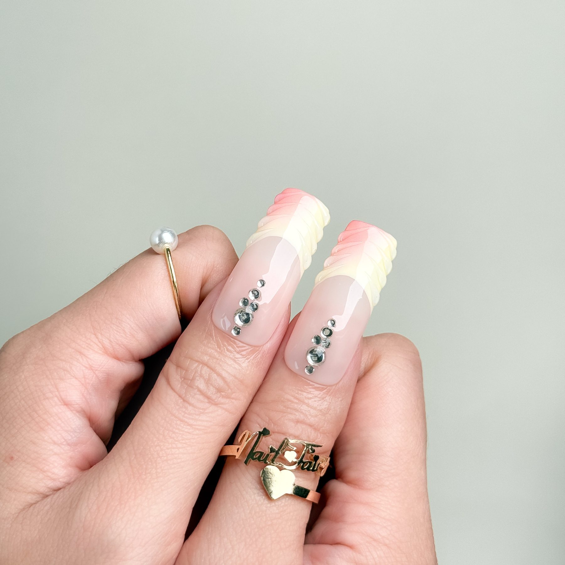 Sakura Pink 3D Floral Press-On Nails – Spring Romantic Style