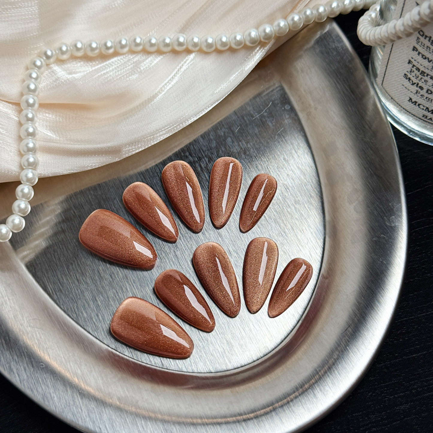 Caramel Gilded Autumn Press-On Nails