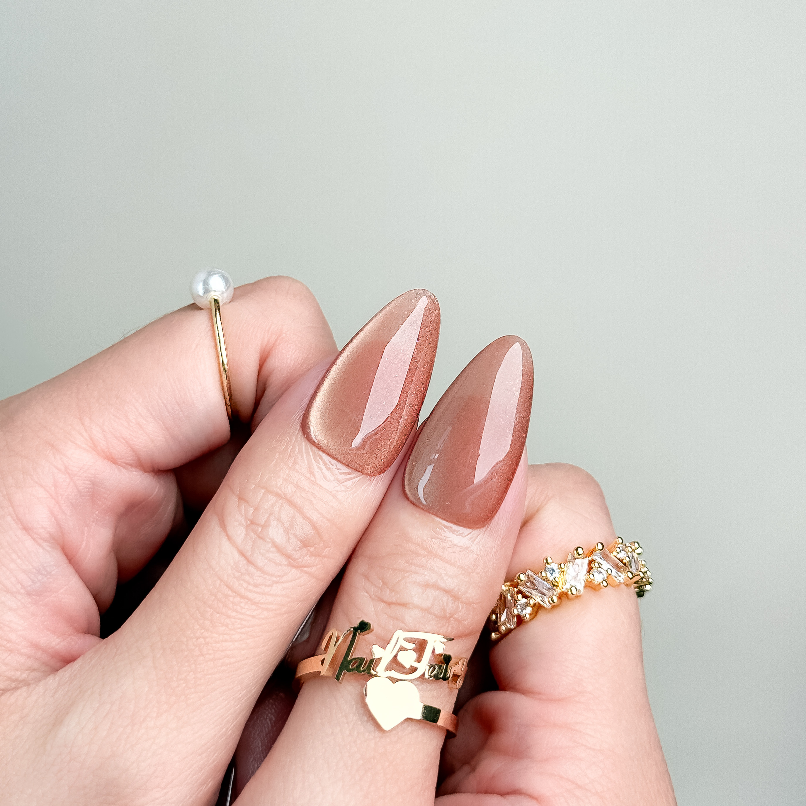 Caramel Gilded Autumn Press-On Nails