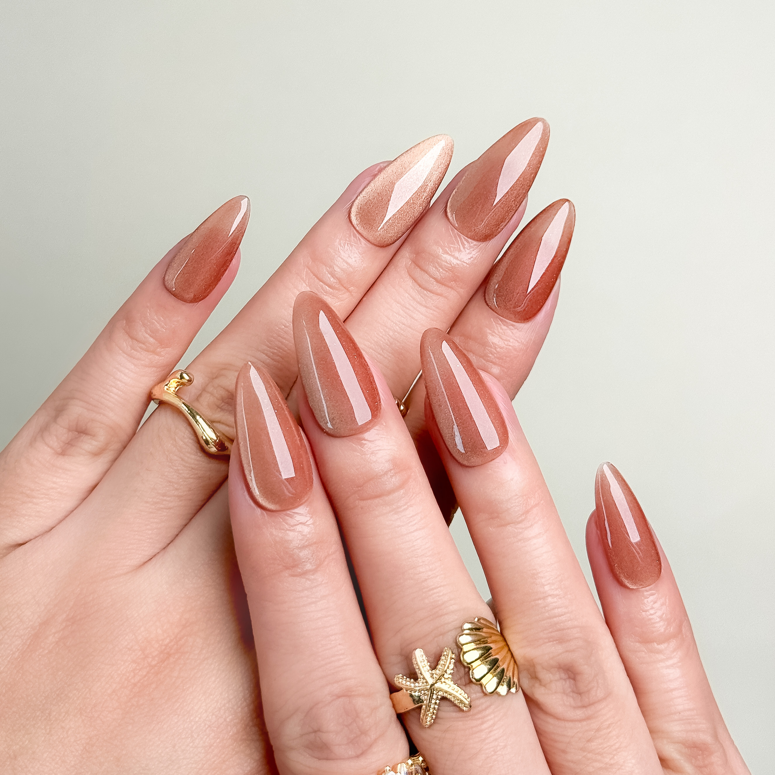 Caramel Gilded Autumn Press-On Nails