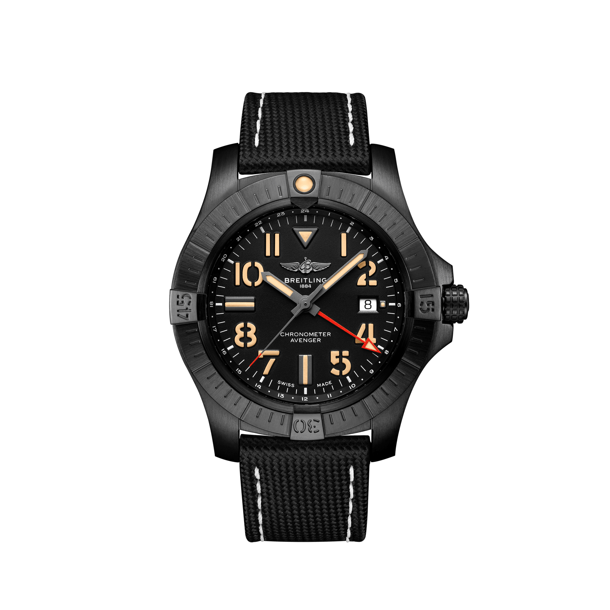 Avenger World Time Night Mission Automatic Watch 45 (Avenger Automatic GV32395101B1X3