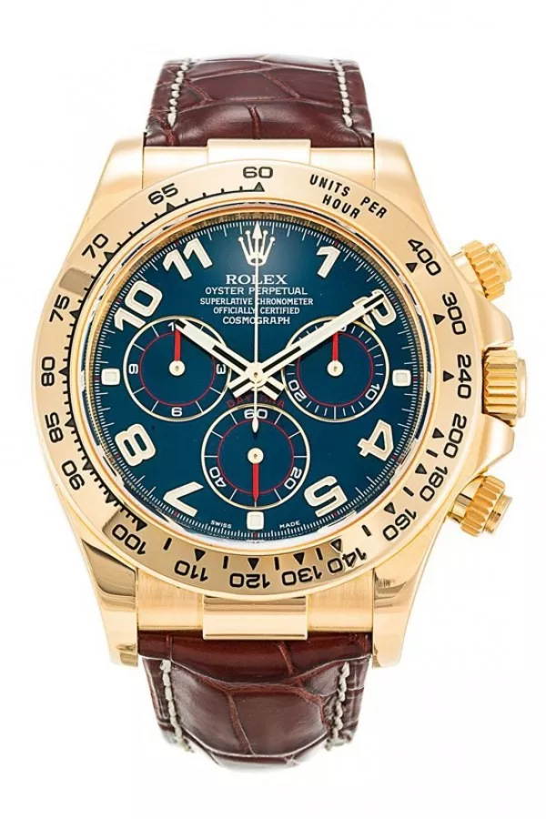 Rolex Cosmograph Daytona Series 116518 Blue Disc Watches