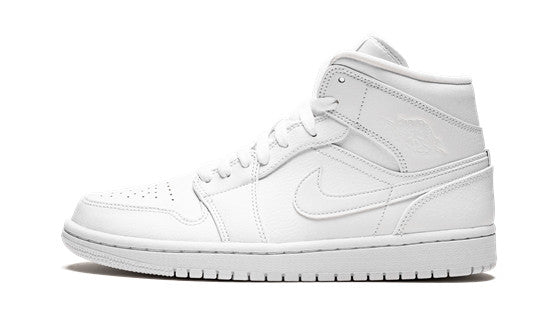 Air Jordan 1 Mid "Triple White" 554724-129