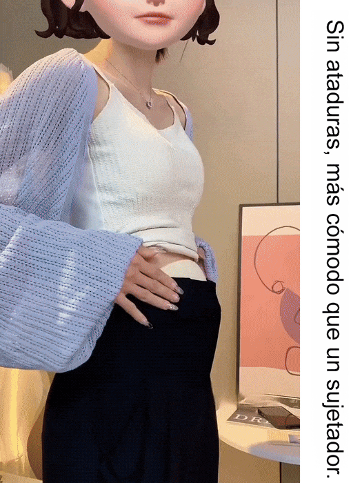 【Cubrir el abdomen y adelgazar】Camiseta con almohadilla para el pecho que no se desplaza.