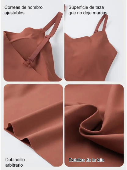 Camisola con escote en V, relleno de sujetador y espalda en U grande