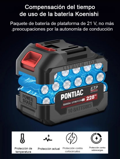 Pistola de pulverización inalámbrica de litio con máquina de pulverización separada.